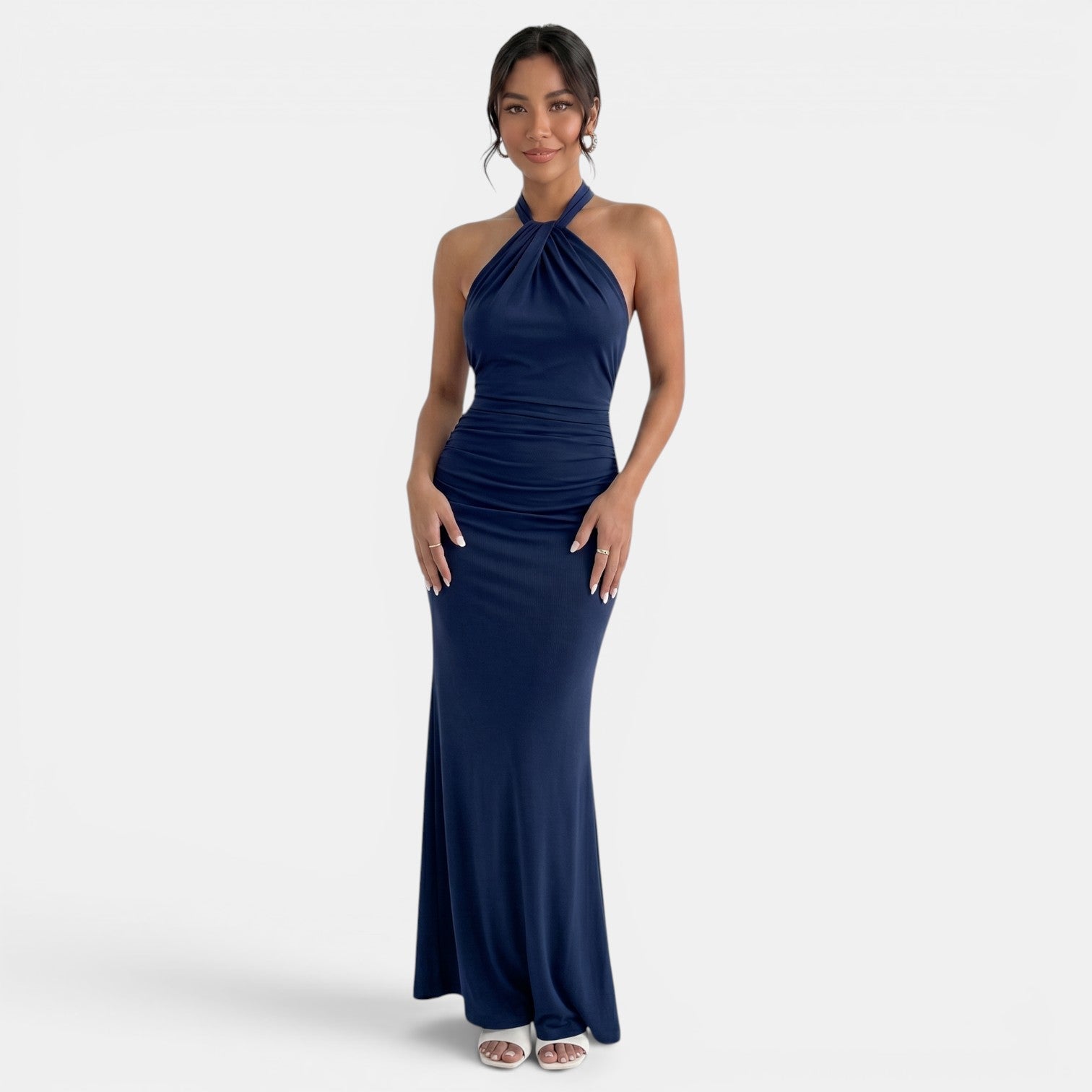 Women's Elegant Halter Maxi Dress
