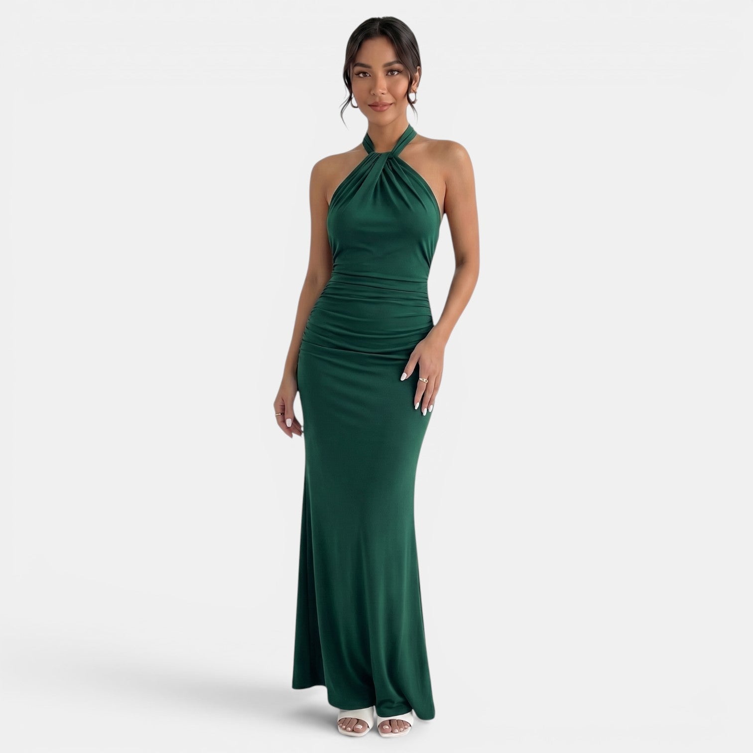 Women's Elegant Halter Maxi Dress