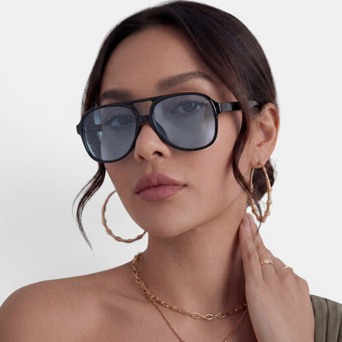 Women's Oversized Aviator Sunglasses