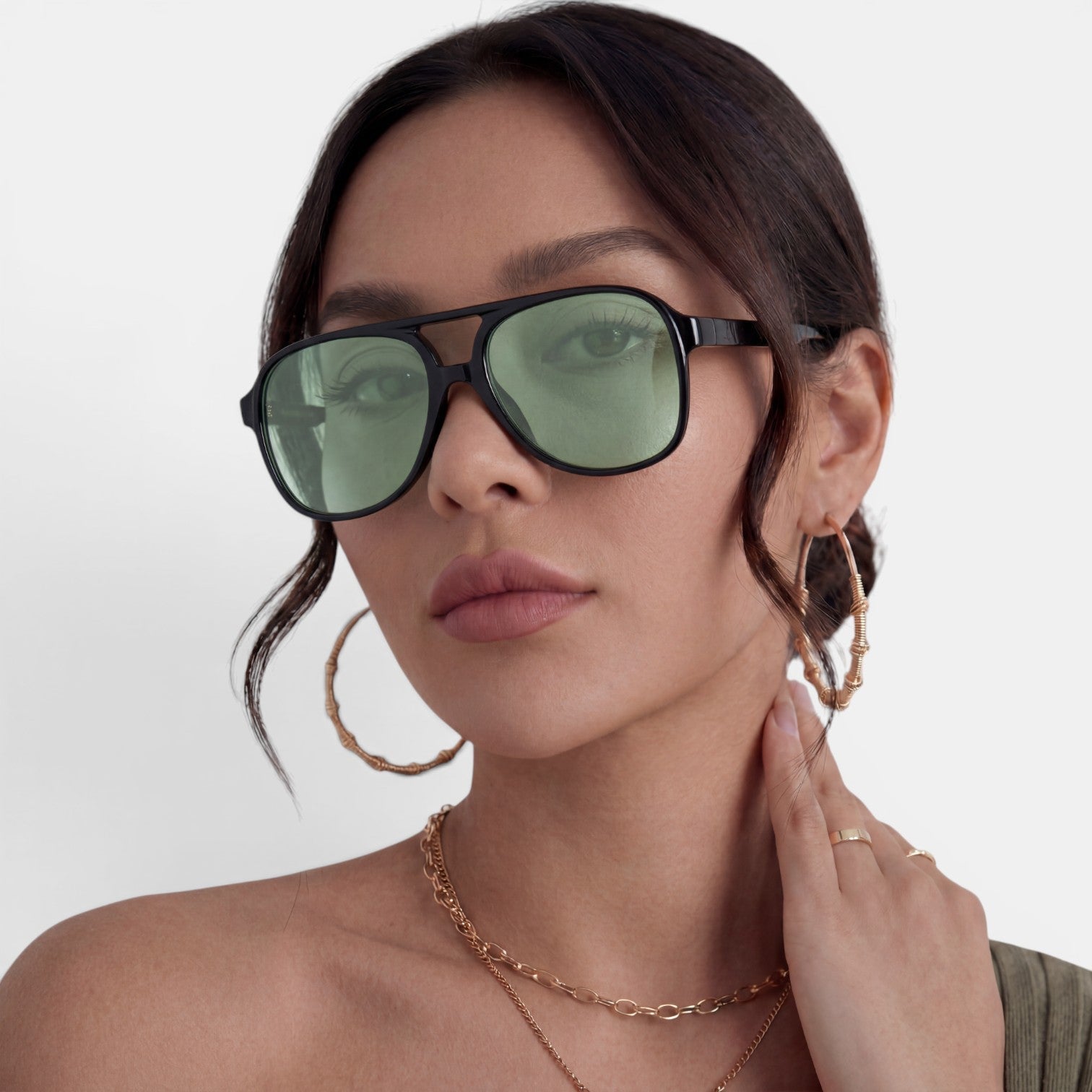 Women's Oversized Aviator Sunglasses