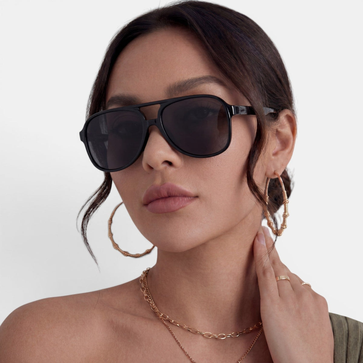 Women's Oversized Aviator Sunglasses