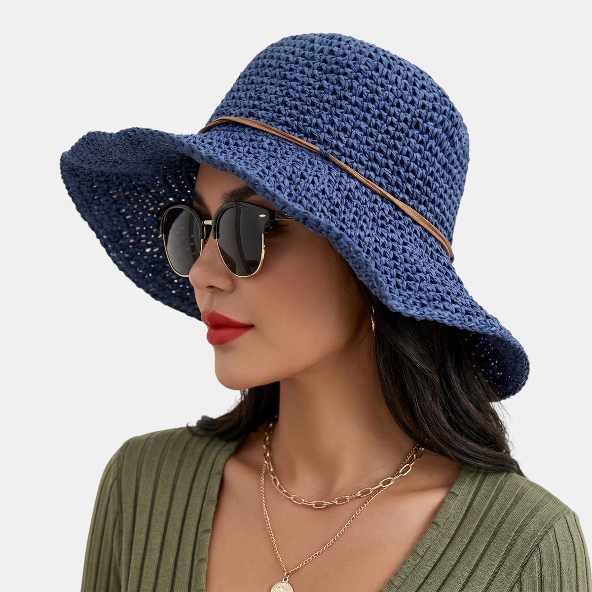 Women's Wide-Brim Straw Hat