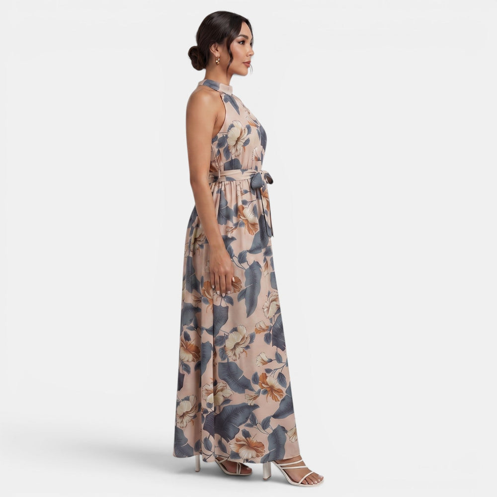 Long Boho High-Waisted Dress
