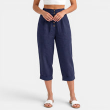 Women's Linen Capri Pants