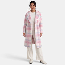 Women's Long Pink Wool Coat