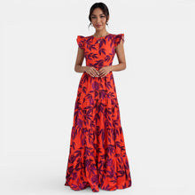 Women's Elegant Long Red Dress