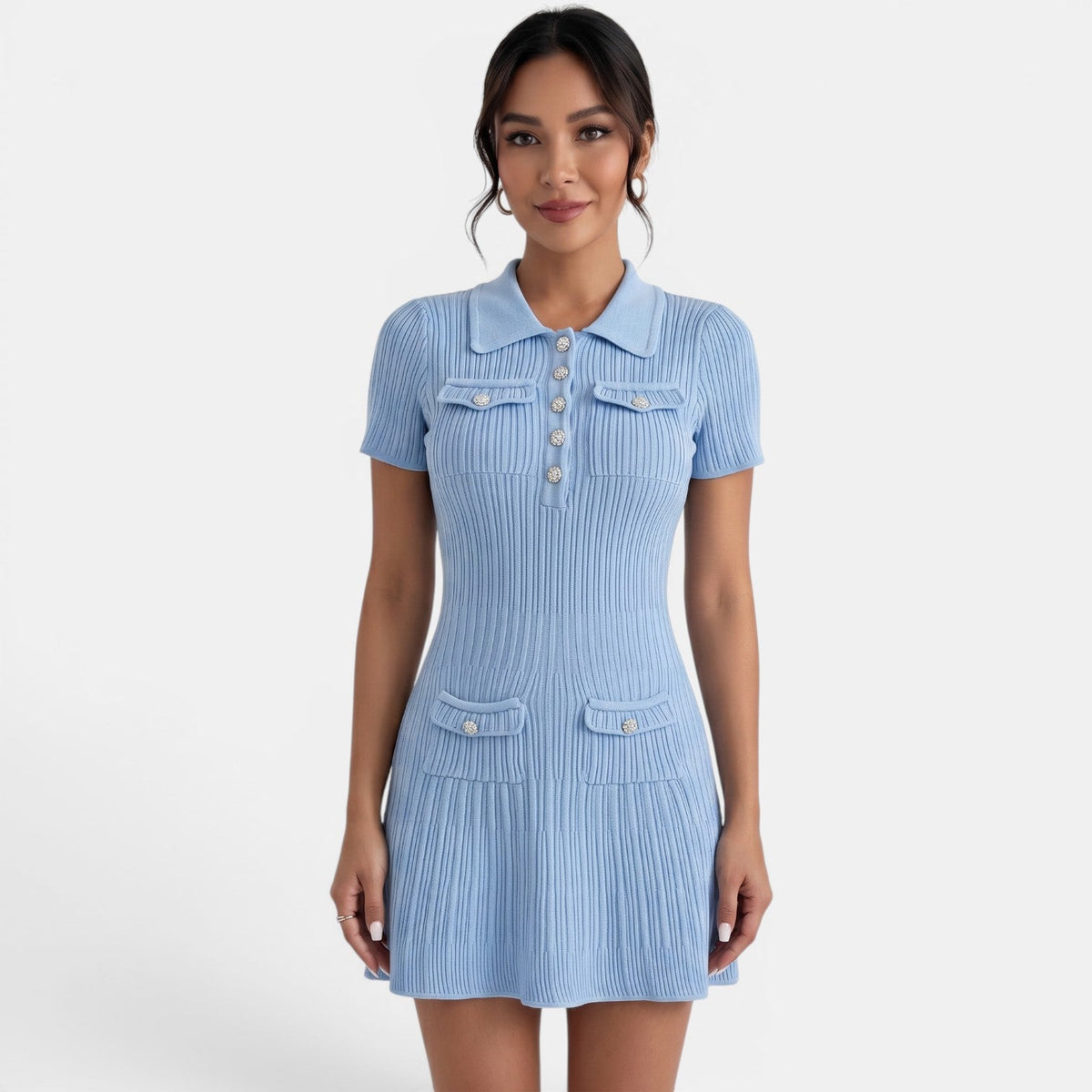 Women's Short Knit Summer Dress