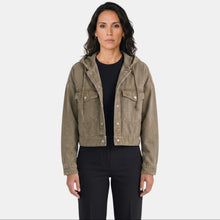 Premium Women's Denim Jacket with Hood
