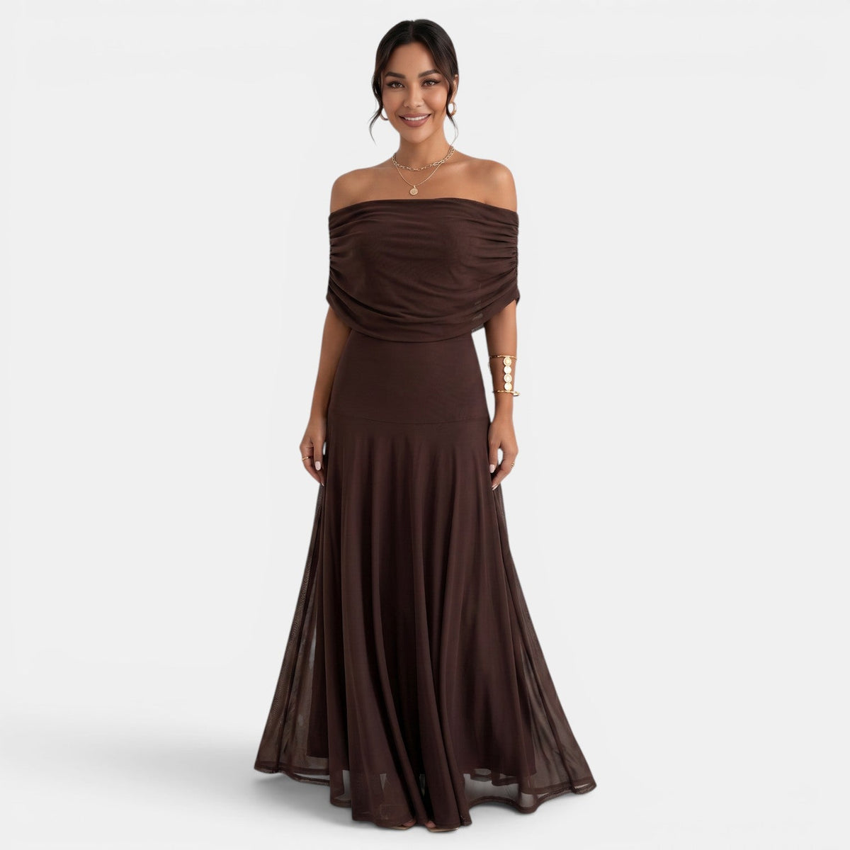 Women's One-Shoulder Maxi Dress