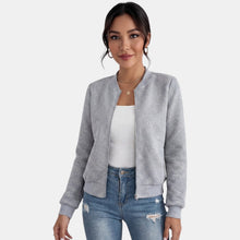 Women's Mid-Season Jacket with Zipper and Pockets