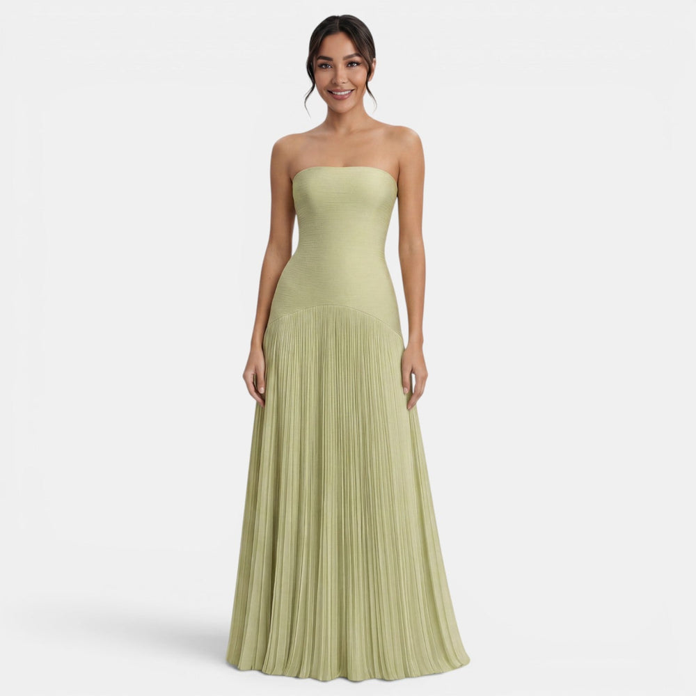 Women's Elegant Summer Pleated Maxi Dress