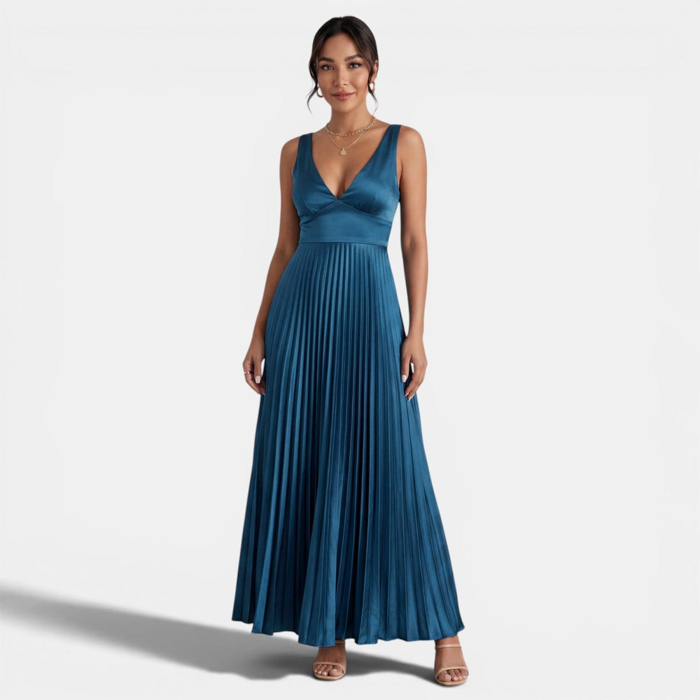 Women's Satin Midi Slip Dress
