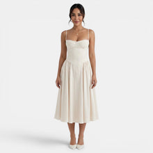 Women's Elegant Corset Midi Dress