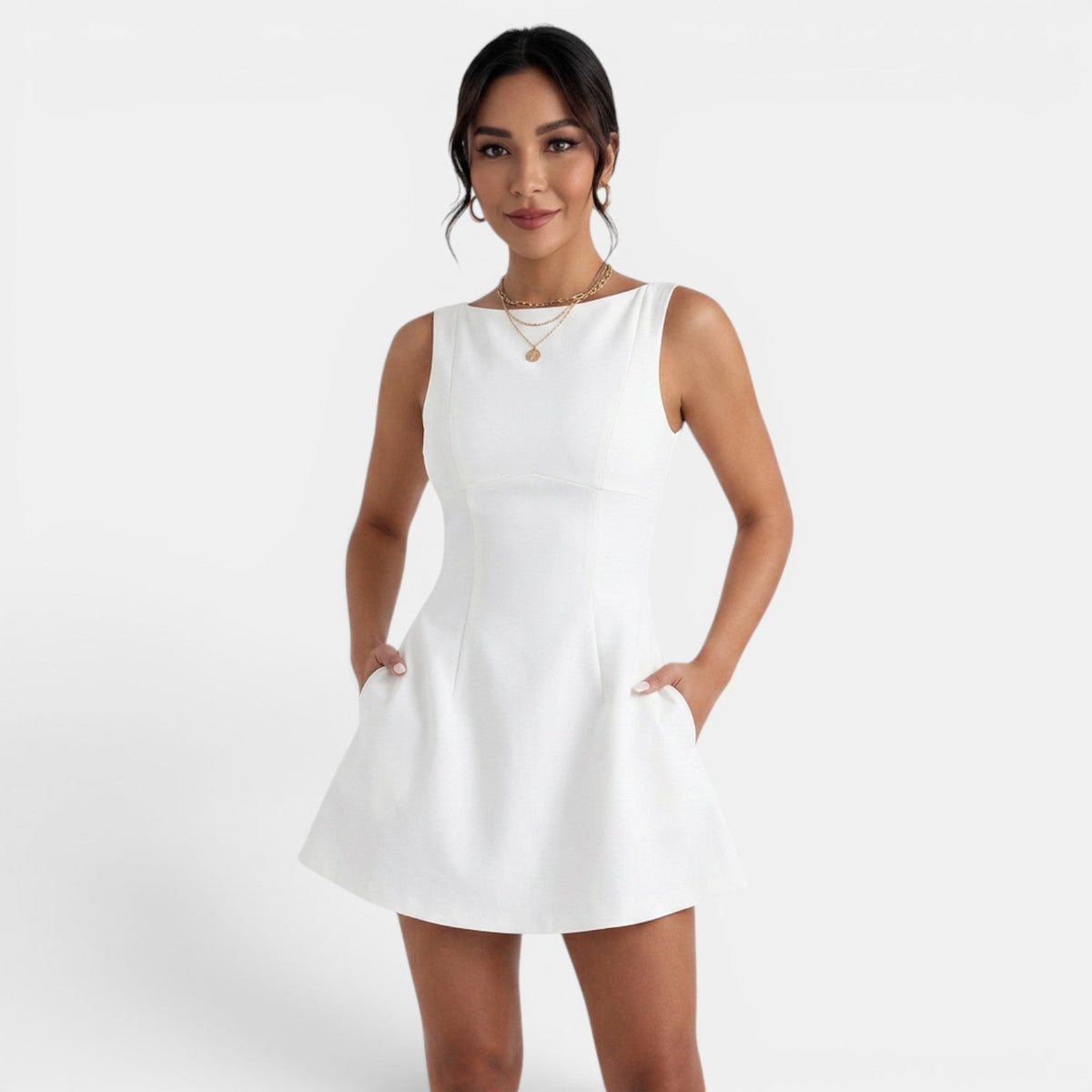 Women's Open-Back Short Dress