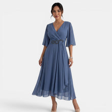 Women's Elegant Flowy Midi Dress