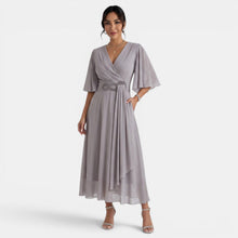 Women's Elegant Flowy Midi Dress