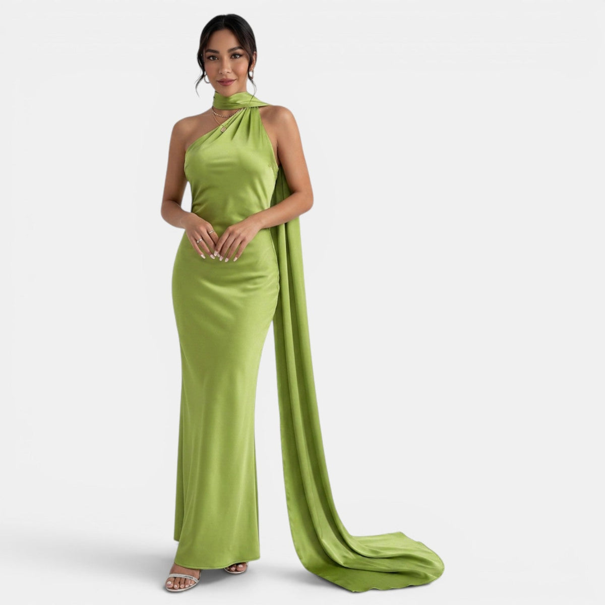 Women's Elegant Halter Maxi Dress