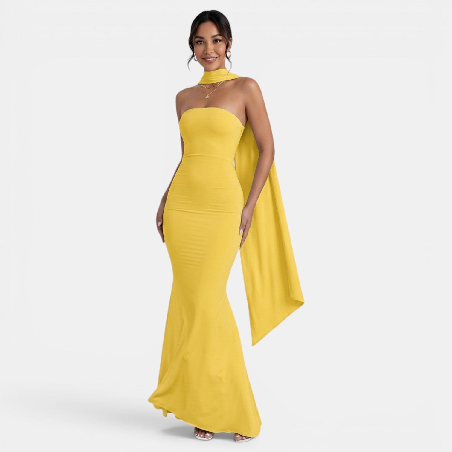 Women's Halter Neck Long Party Dress