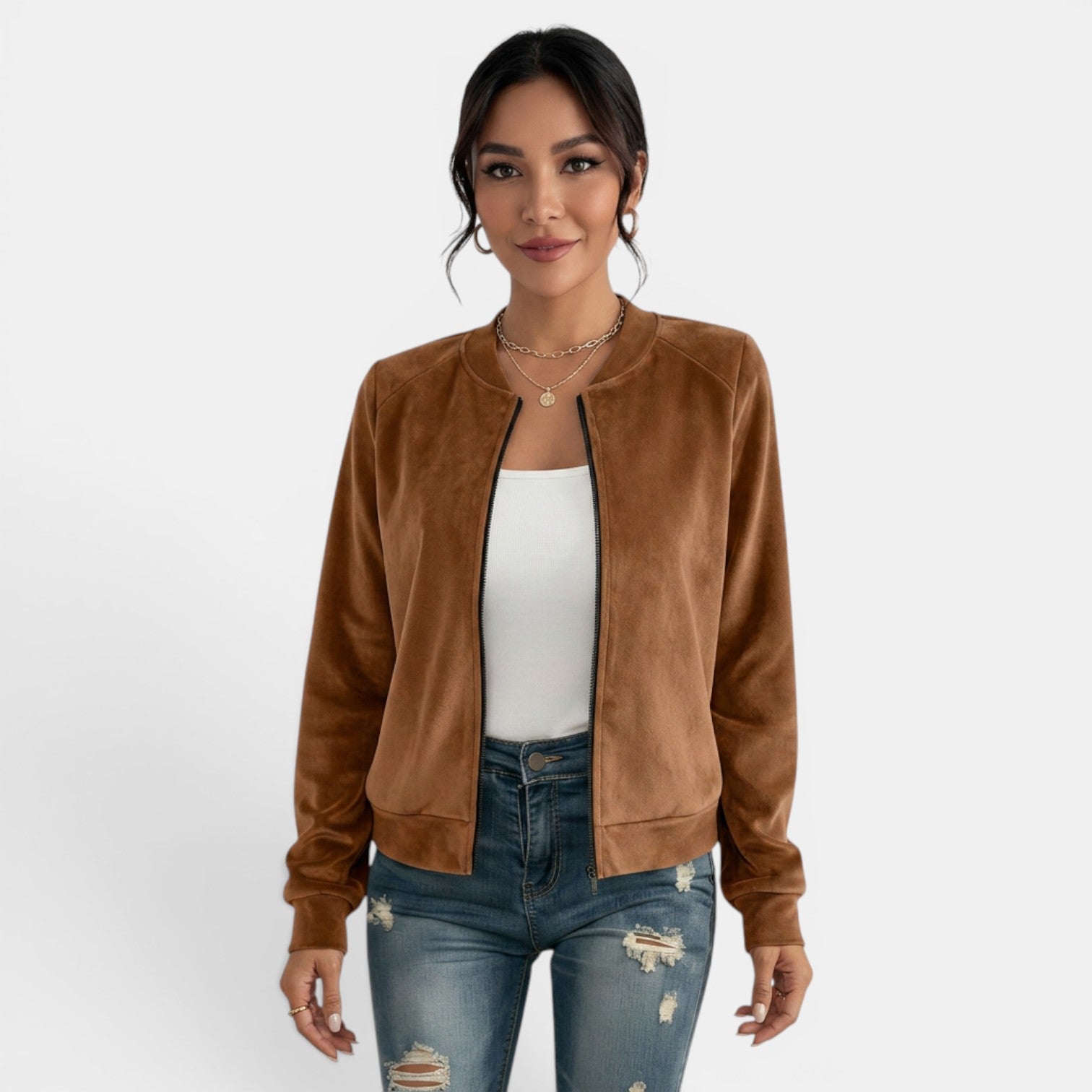 Women's Mid-Season Jacket with Zipper