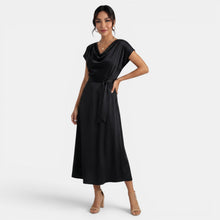 Women's Elegant Silk Midi Dress