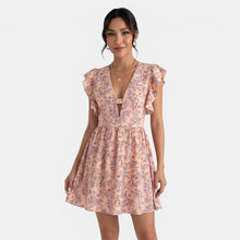 Women's Floral V-Neck Dress