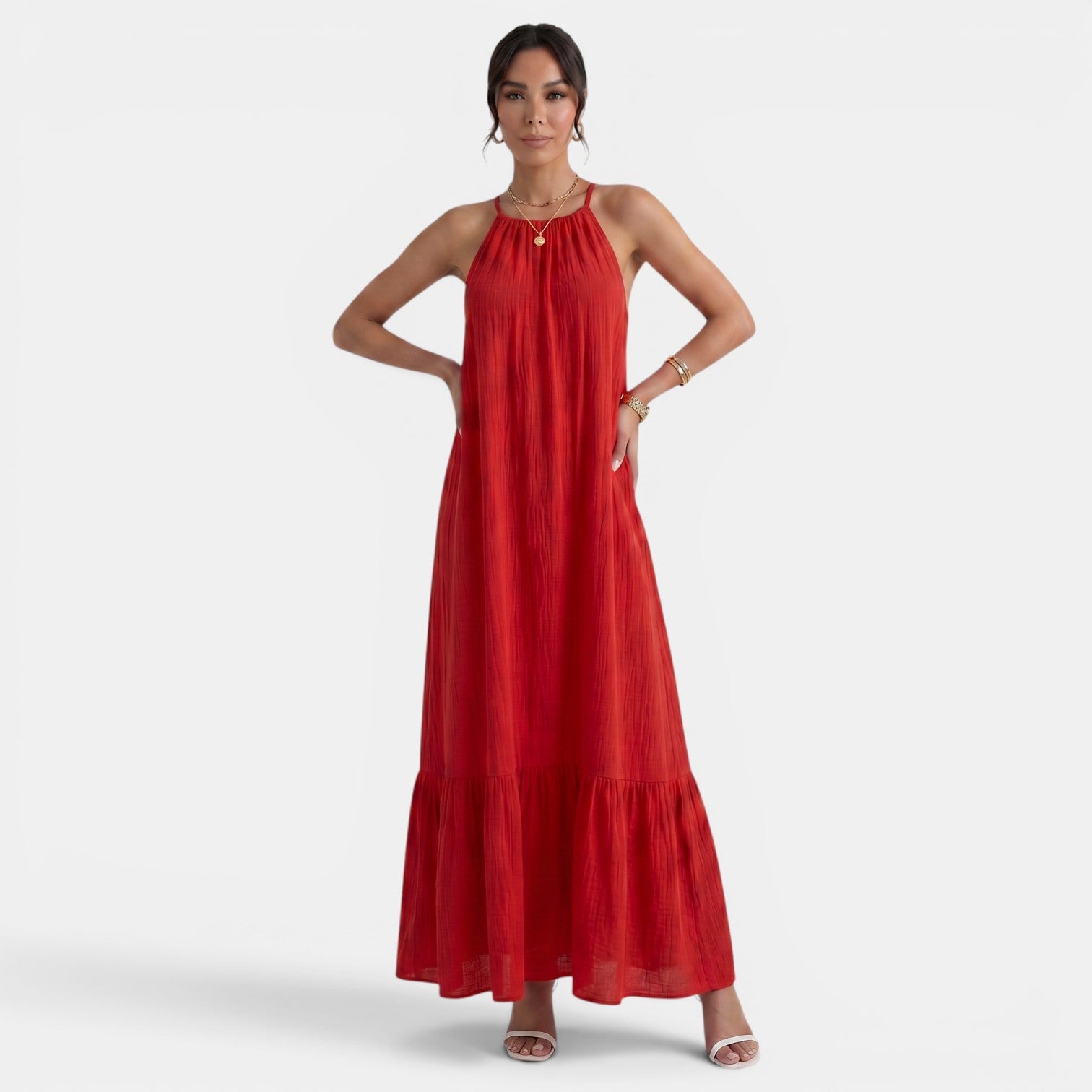 Women's Halter Maxi Beach Dress