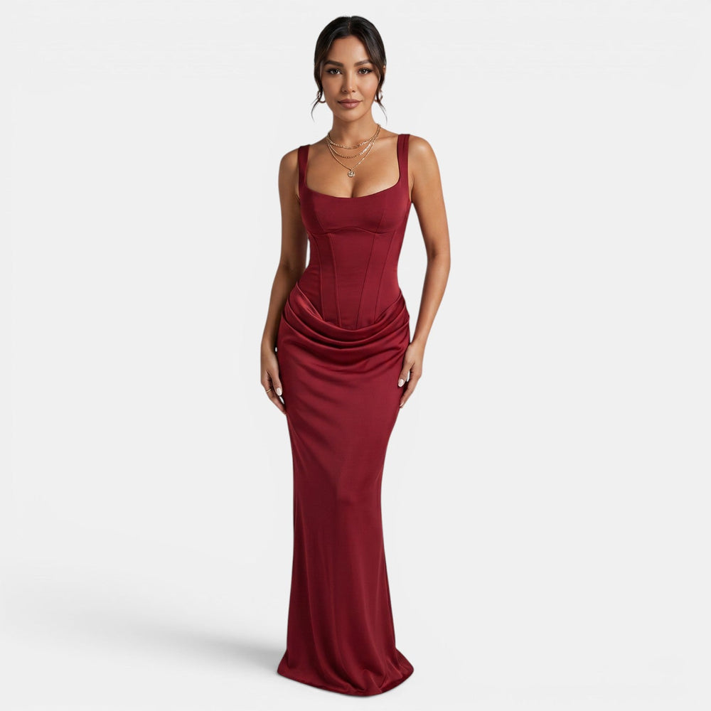 Women's Elegant Corset Maxi Dress