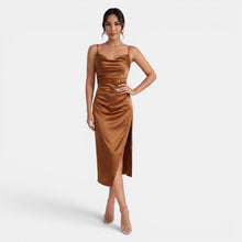 Women's Satin Midi Dress