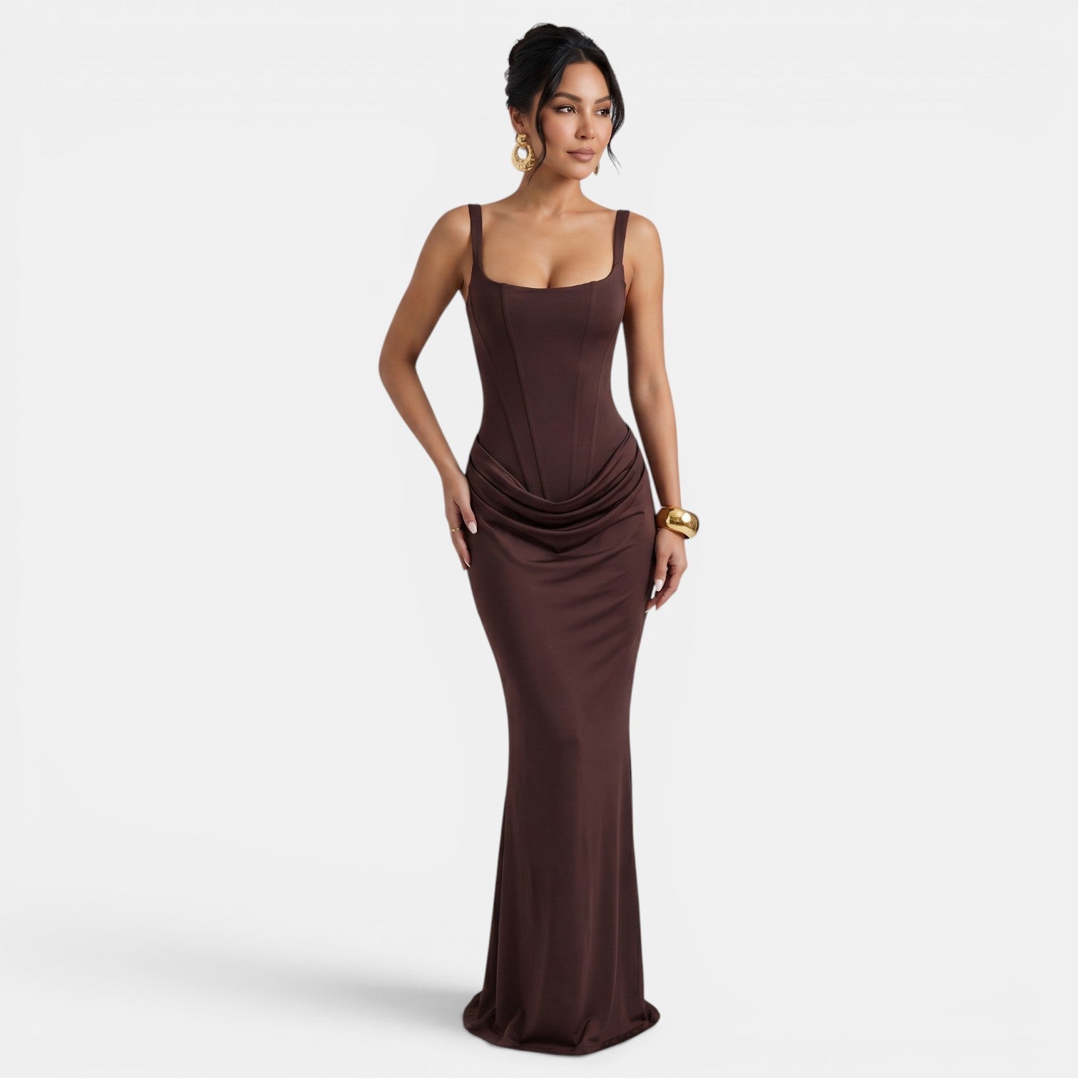 Women's Elegant Corset Maxi Dress