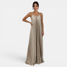 Women's Pleated Halter Maxi Dress