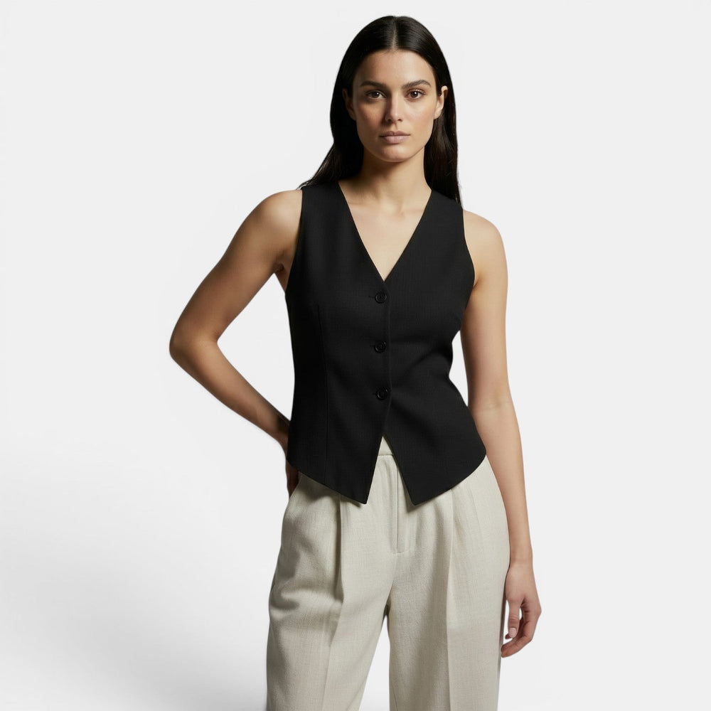 Women's Slim Fit Retro Elegant Vest – Casual and Sophisticated Fashion