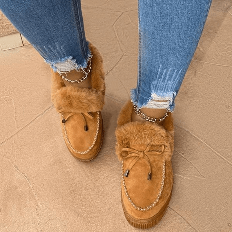 Margo Winter Slippers Women – Soft Suede Design with Fur Lining & Non-Slip Sole