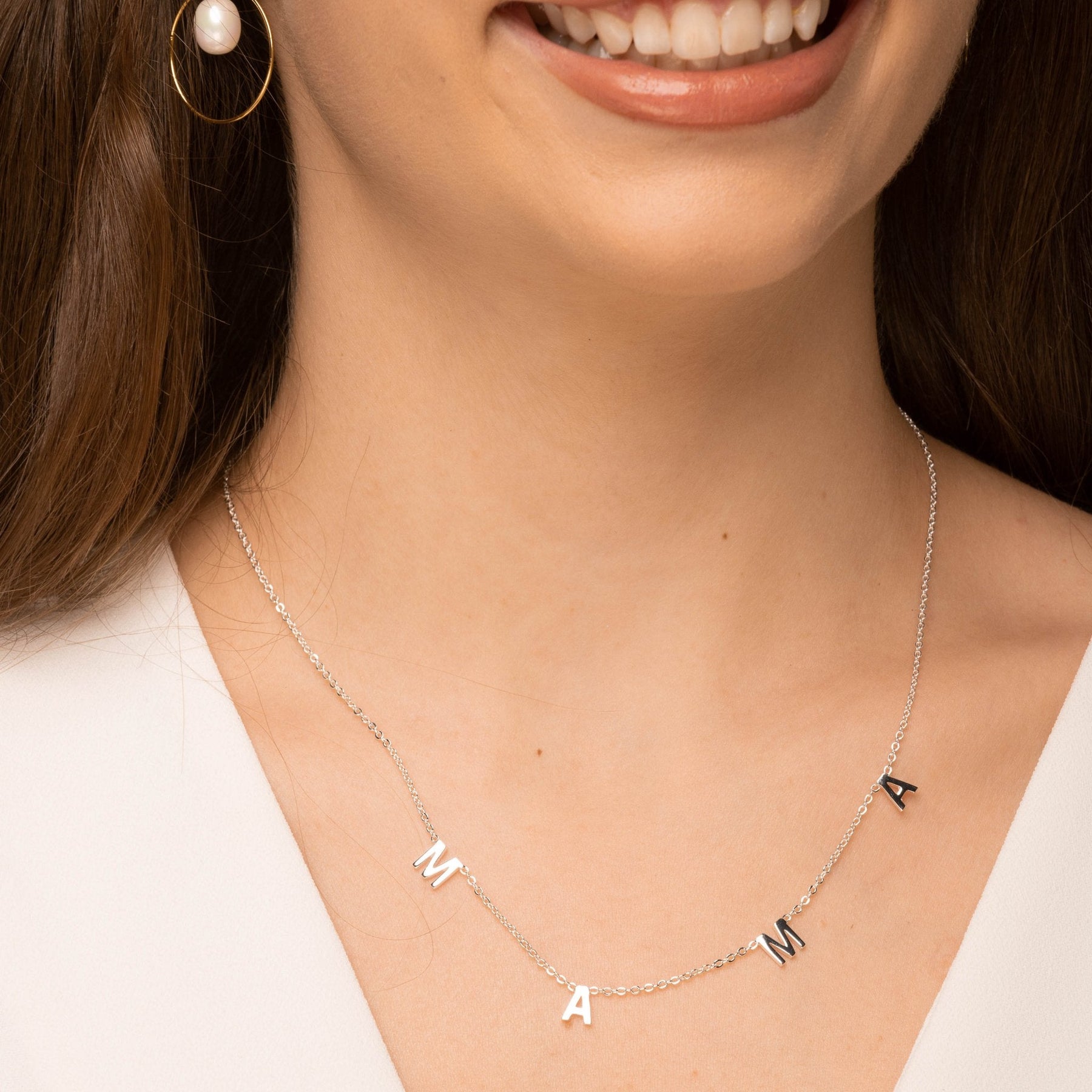 Mama Letter Chain Necklace