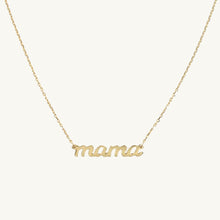 Mama Nameplate Chain Necklace