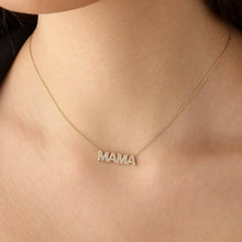 MAMA Pave Block Name Necklace