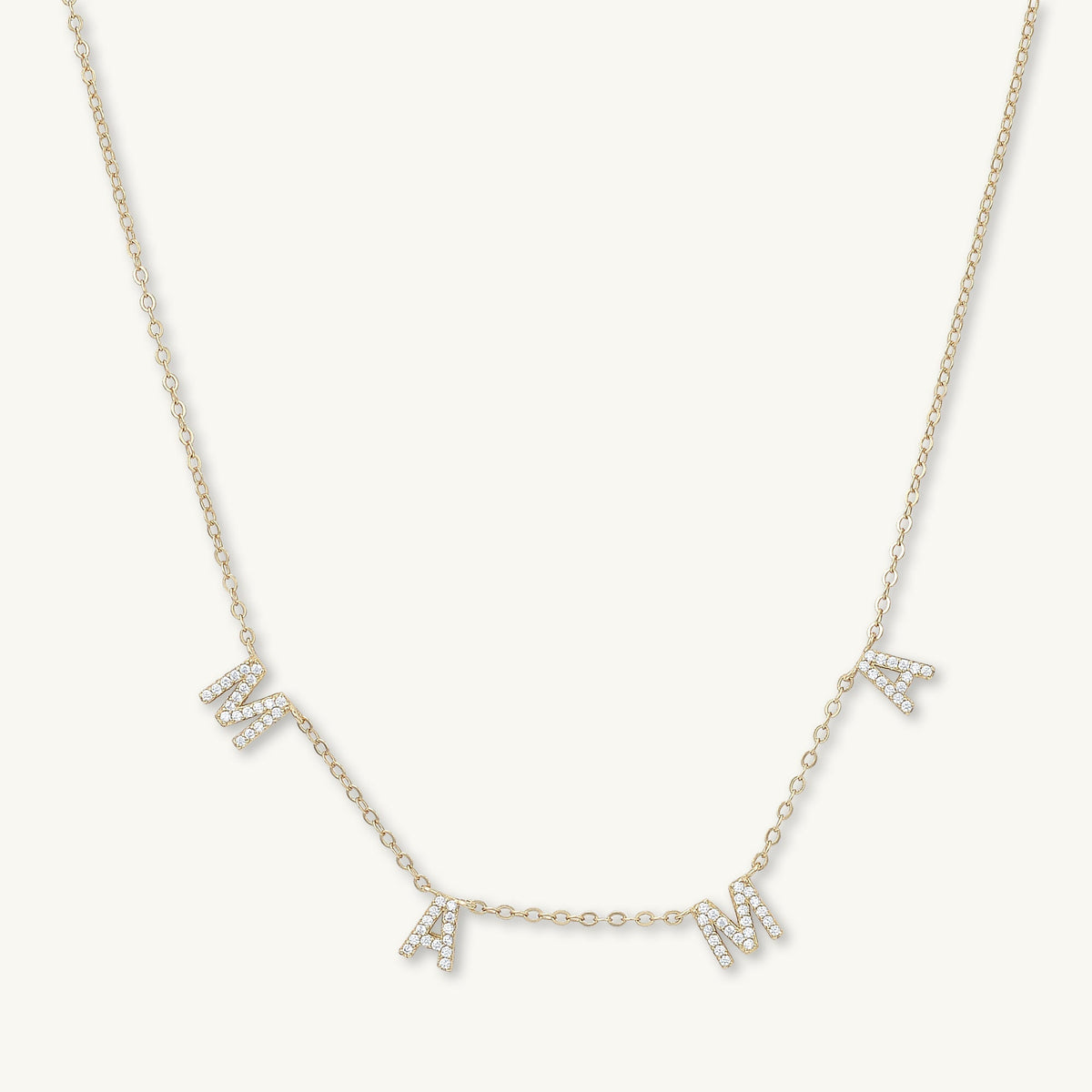 MAMA Sapphire Letter Necklace