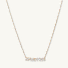 MAMA Sapphire Nameplate Necklace