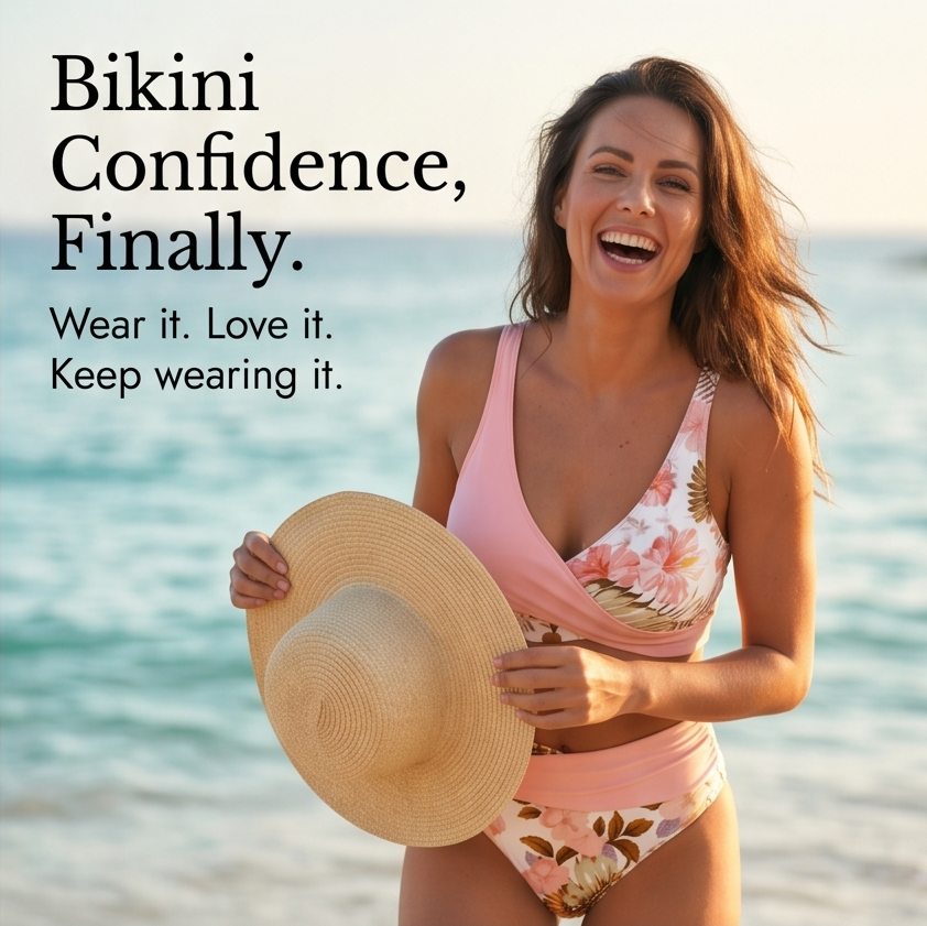Marivela – Tummy-Flattering Wrap Bikini Set