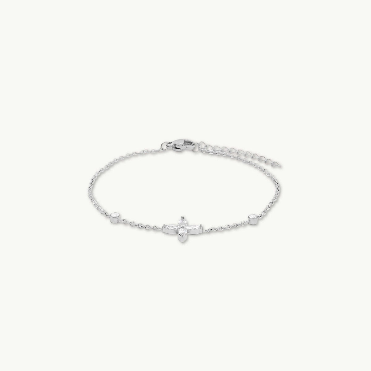Marquise Clover Solitaire Bracelet