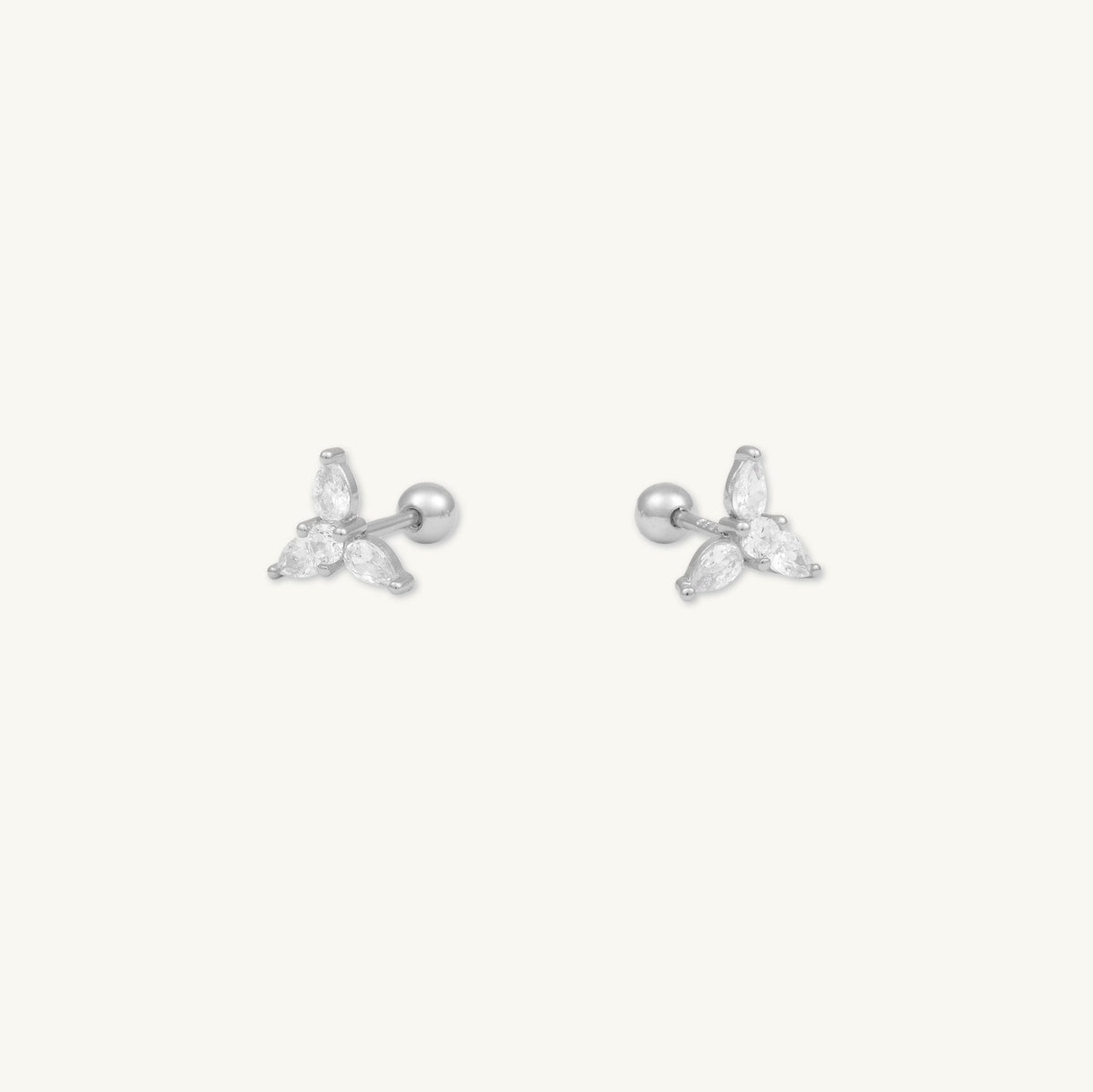 Marquise Lotus Barbell Cartilage Earrings