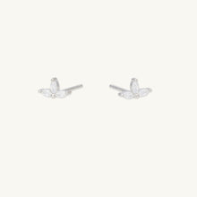Marquise Lotus Sapphire Earrings