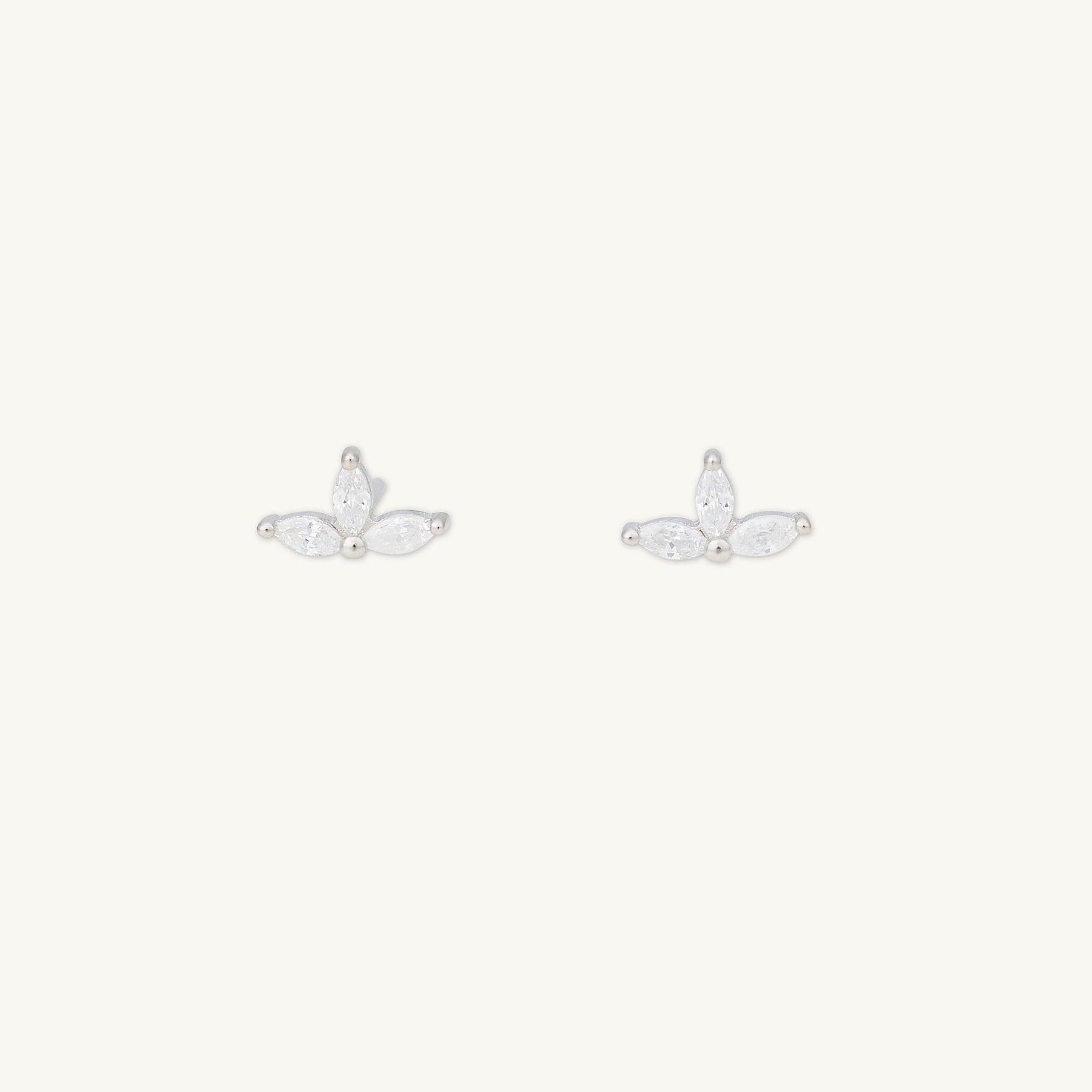 Marquise Lotus Sapphire Earrings