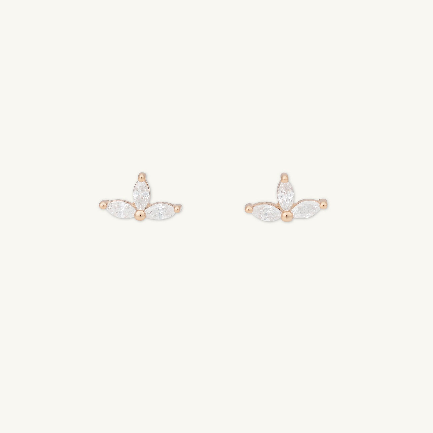Marquise Lotus Sapphire Earrings