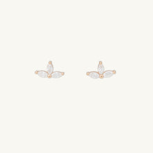 Marquise Lotus Sapphire Earrings