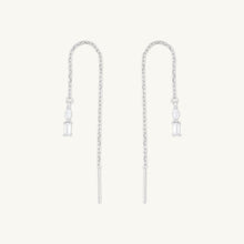 Marquise Sapphire Threader Earrings