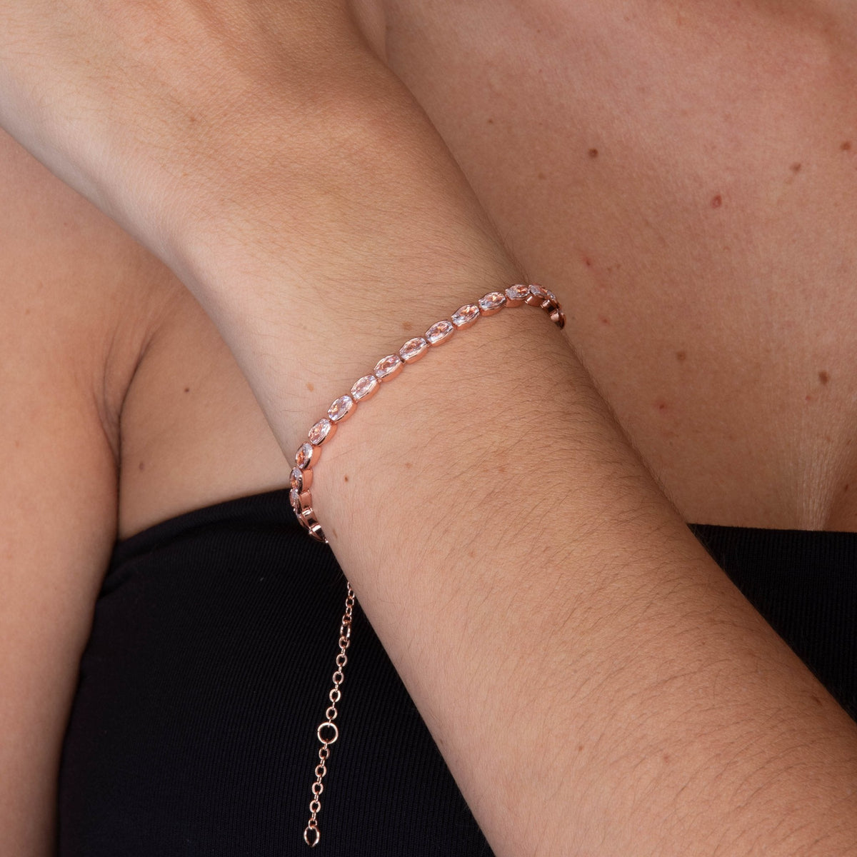 Marquise Tennis Zirconia Bracelet