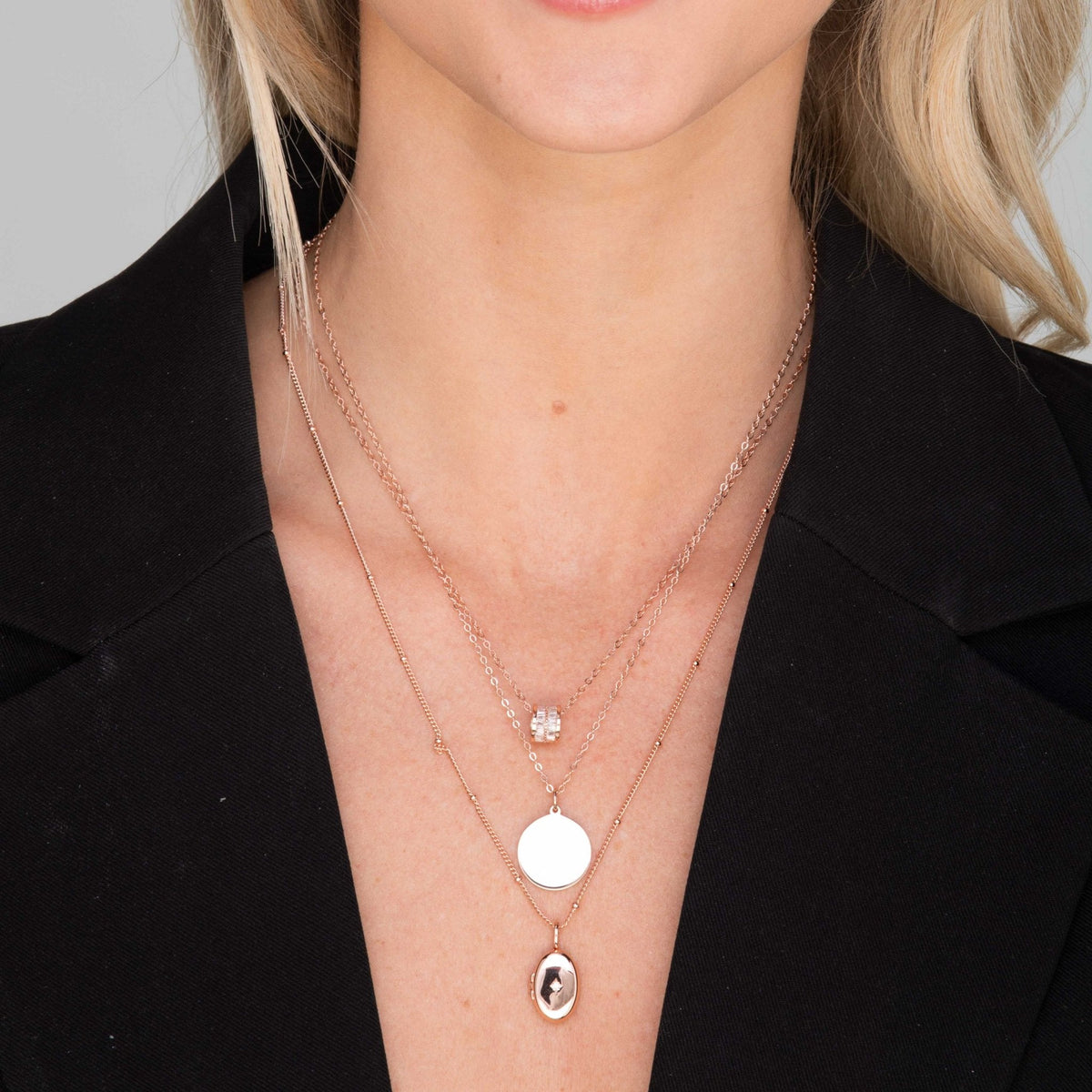 Medallion Coin Engraved Personalised Necklace