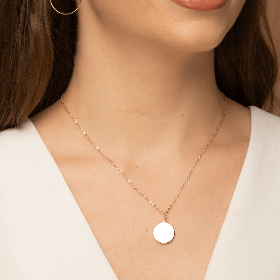 Medallion Coin Engraved Personalised Necklace