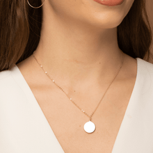 Medallion Coin Engraved Personalised Necklace