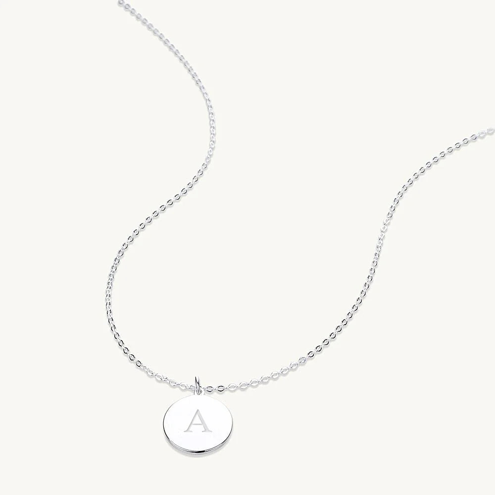 Medallion Coin Engraved Personalised Necklace